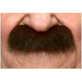 Brown and Red Costume Moustache, 8.5 x 3.5 cm