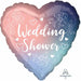 Lace Bridal Shower Heart Foil Balloon, 18 Inch