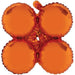 17-Inch Orange Quad Foil Balloon