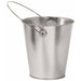 Silver Metal Bucket, 4.5 Inch