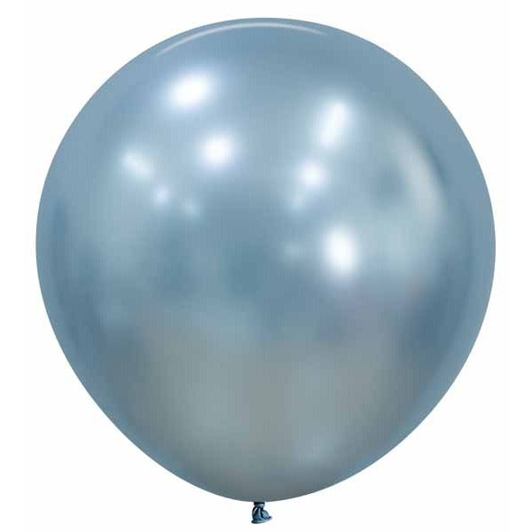 Sempertex Silk Arctic Blue 24-Inch Latex Balloons, 10 Count
