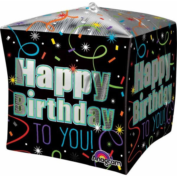 Brilliant Birthday Cubez Foil Balloon, 15 Inch
