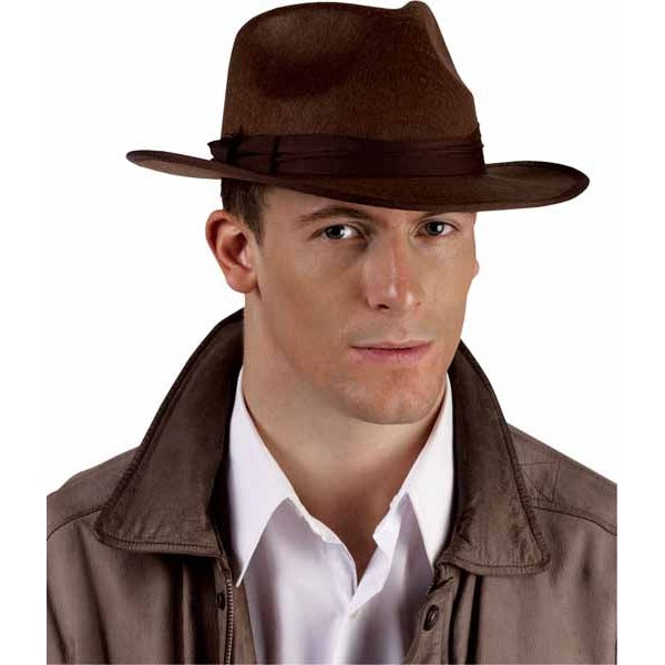 Brown Fedora Costume Hat