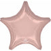 19 Inch Metallic Pearl Pastel Pink Star Foil Balloon
