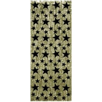 STAR GLEAM CURTAIN BK&GD 8'X3'