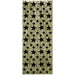 STAR GLEAM CURTAIN BK&GD 8'X3'