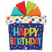 Happy Birthday Gift Smiley Face 27-Inch Foil Balloon