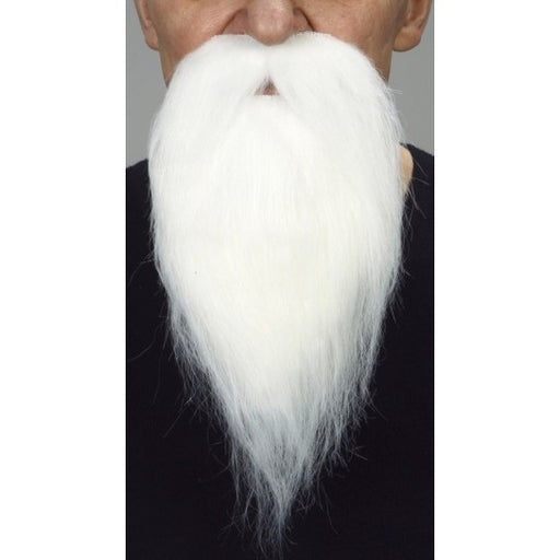 Large White Costume Beard, 14.5 x 27 cm