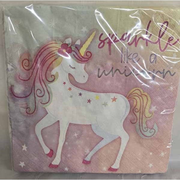 Enchanted Unicorn Lunch Napkins, 16 Count