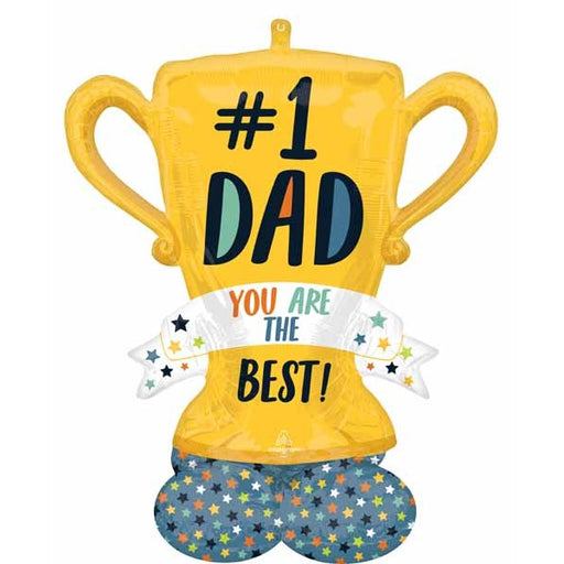 Best Dad Trophy 43-Inch AirLoonz Foil Balloon