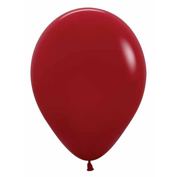 Sempertex Imperial Red 11" Latex Balloons, 50 Pack