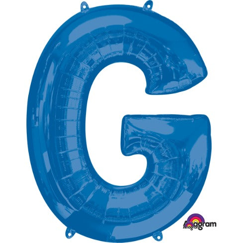 Blue Letter G Balloon, 32 Inch