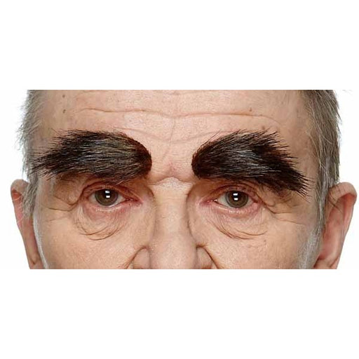 EYEBROWS BROWN W/RED FLECKS 7 CM X 3 CM
