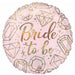 Bride to Be 18" Round Holographic Foil Balloon