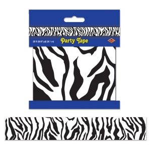 Ruban de fête motif zèbre
