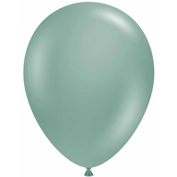 TUFTEX 17-Inch Willow Green Latex Balloons, 50 Count