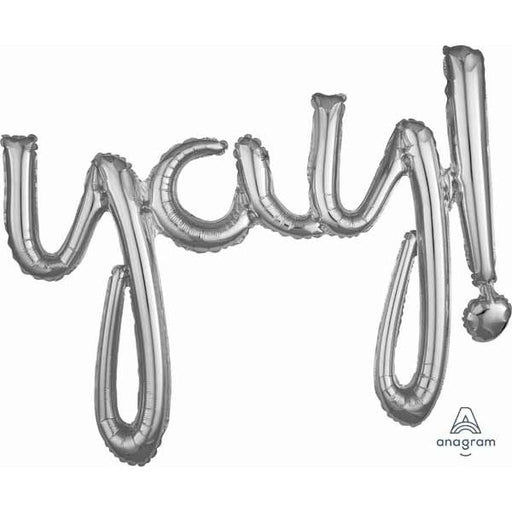Silver YAY! Script Phrase Balloon