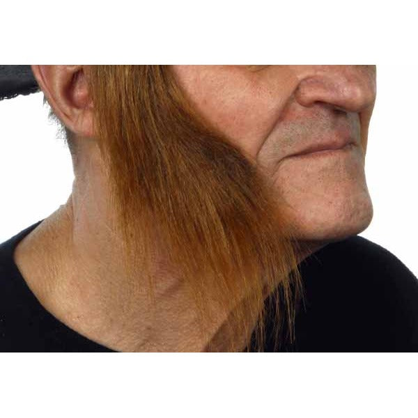 Medium Brown Self-Adhesive Costume Sideburns