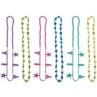 Luau Party Beads in Assorted Colors, 6 Pack