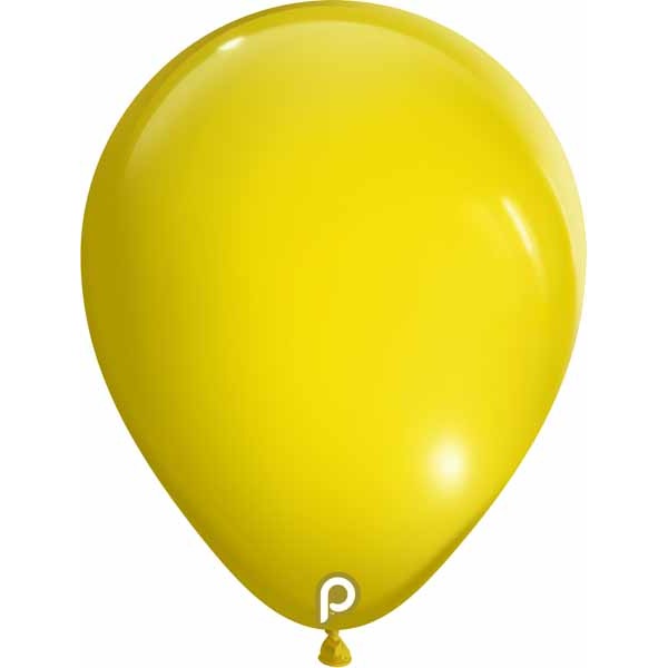 Prima Yellow 18-Inch Round Latex Balloons, 25 Count