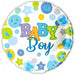 Baby Boy Round Foil Balloon, 18 Inch