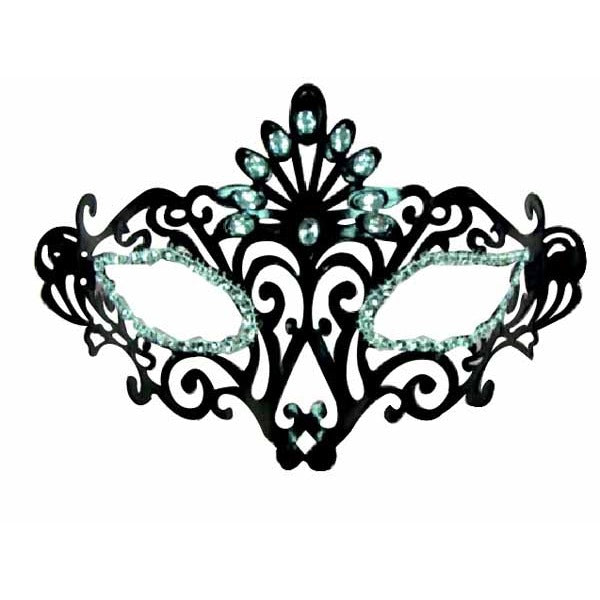 Plastic Masquerade Face Mask with Ribbon Tie