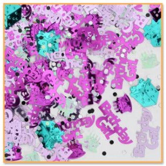 Birthday Girl Pink Confetti, 0.5 oz