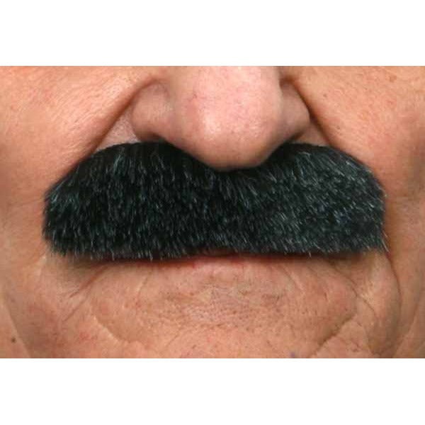 MOUSTACHE BLACK GREY 8CM X 2.5 CM