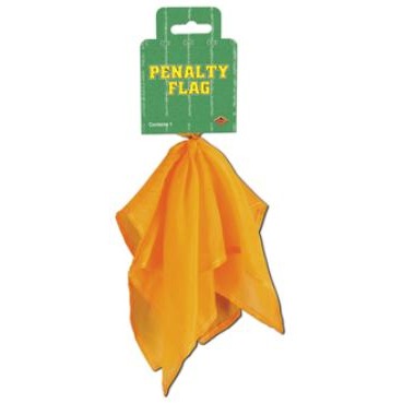9" PENALTY FLAG (1/PKG) YELLOW