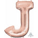 16" Rose Gold Letter J Balloon
