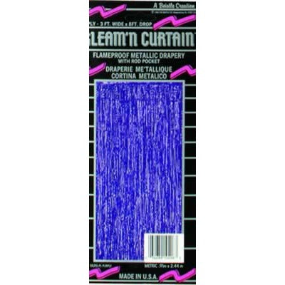 Purple 2-Ply Metallic Curtain, 3 ft x 8 ft