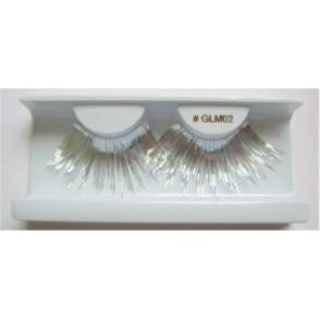 Silver Metallic False Eyelashes GLM02