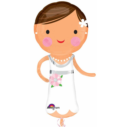 Lovely Bride 19 x 40 Inch Foil Balloon
