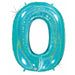 Megaloon 40-Inch Holographic Number 0 Balloon