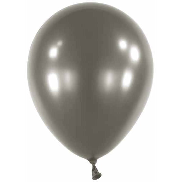 Anagram Pearl Jet Black 5-Inch Latex Balloons, 100 Count