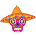 Bold Sugar Skull 34-Inch Shaped Foil Balloon