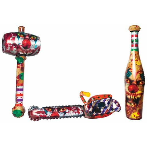 Accessoire de costume de tronçonneuse gonflable pour clown tueur