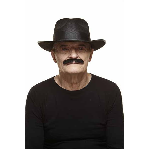 Black Costume Moustache, 11.5 cm x 2 cm