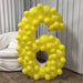 120 cm Number 6 Balloon Mosaic Frame