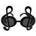 Black G Clef Fanci-Frames Novelty Glasses
