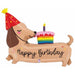 Happy Birthday Dachshund Dog Foil Balloon, 43 Inch