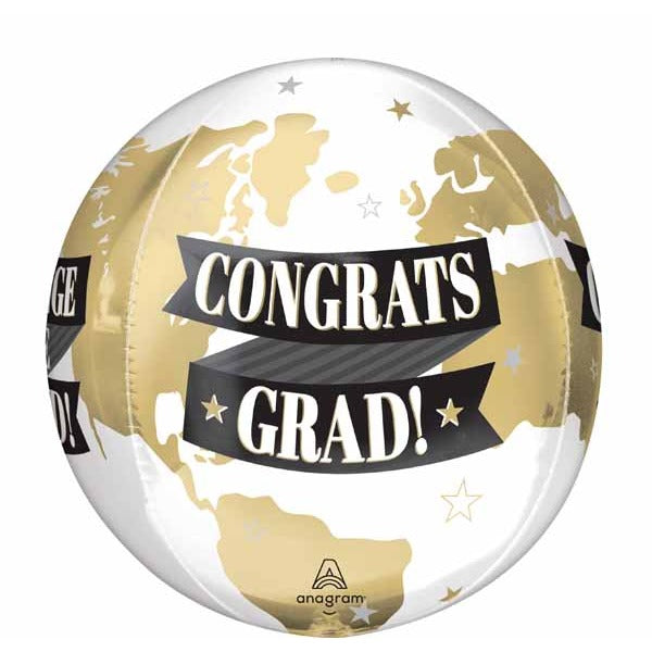 To the Grad Congrats 16" Orbz Foil Balloon