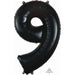 34-Inch Black Number 9 Foil Balloon
