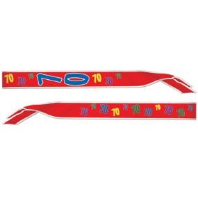 70th Birthday Satin Sash