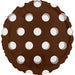 Brown Polka Dot 18-Inch Round Foil Balloon