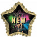 Happy New Year Glow Star 34-Inch Foil Balloon