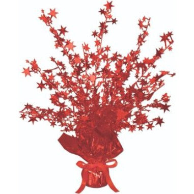 Centre de table étoile scintillante et éclatante rouge de 15 pouces