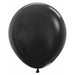 Sempertex 18-Inch Metallic Black Latex Balloons, 25 Pack
