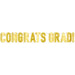 CONGRATS GRAD! GOLD STREAMER 7"X5'3"