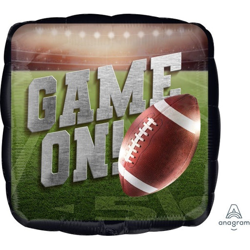 Go Fight Football 18 Inch Square Foil Balloon